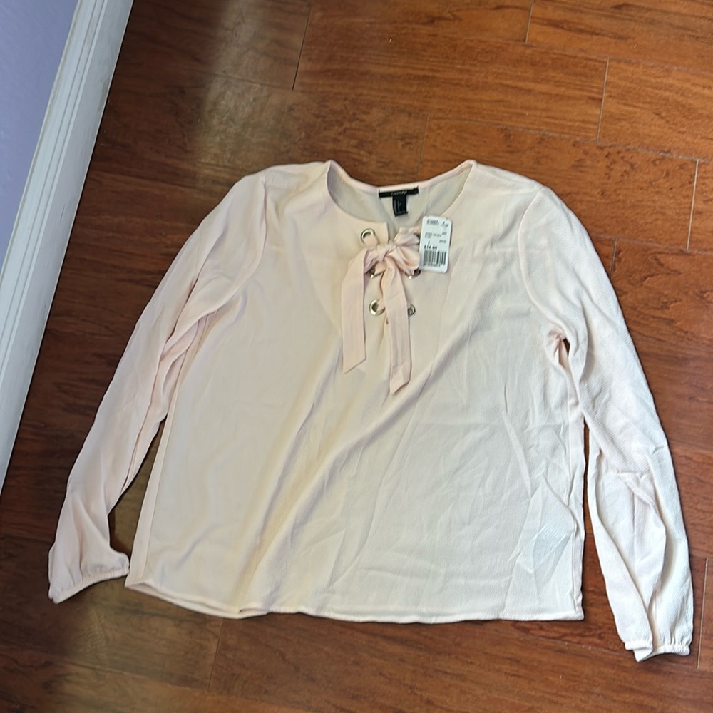 Forever 21 light pink blouse size large